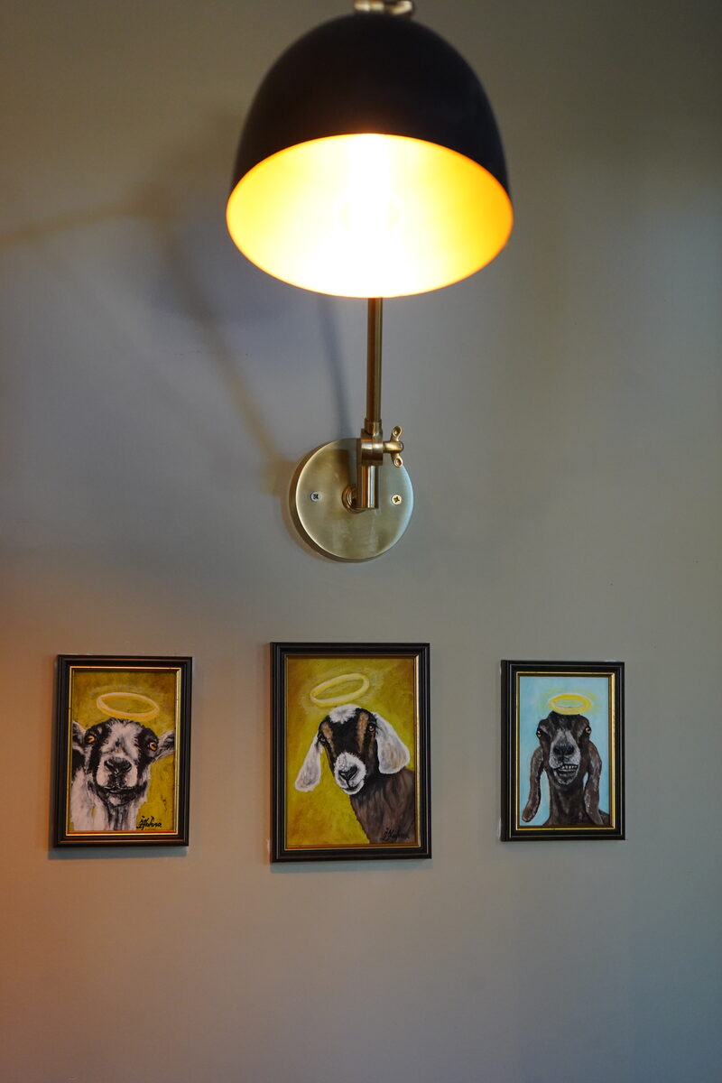 Goat paintings on the wall