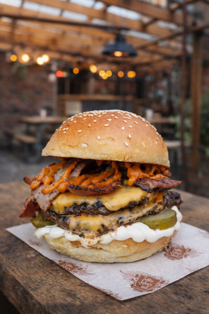 Stacked burger goodness